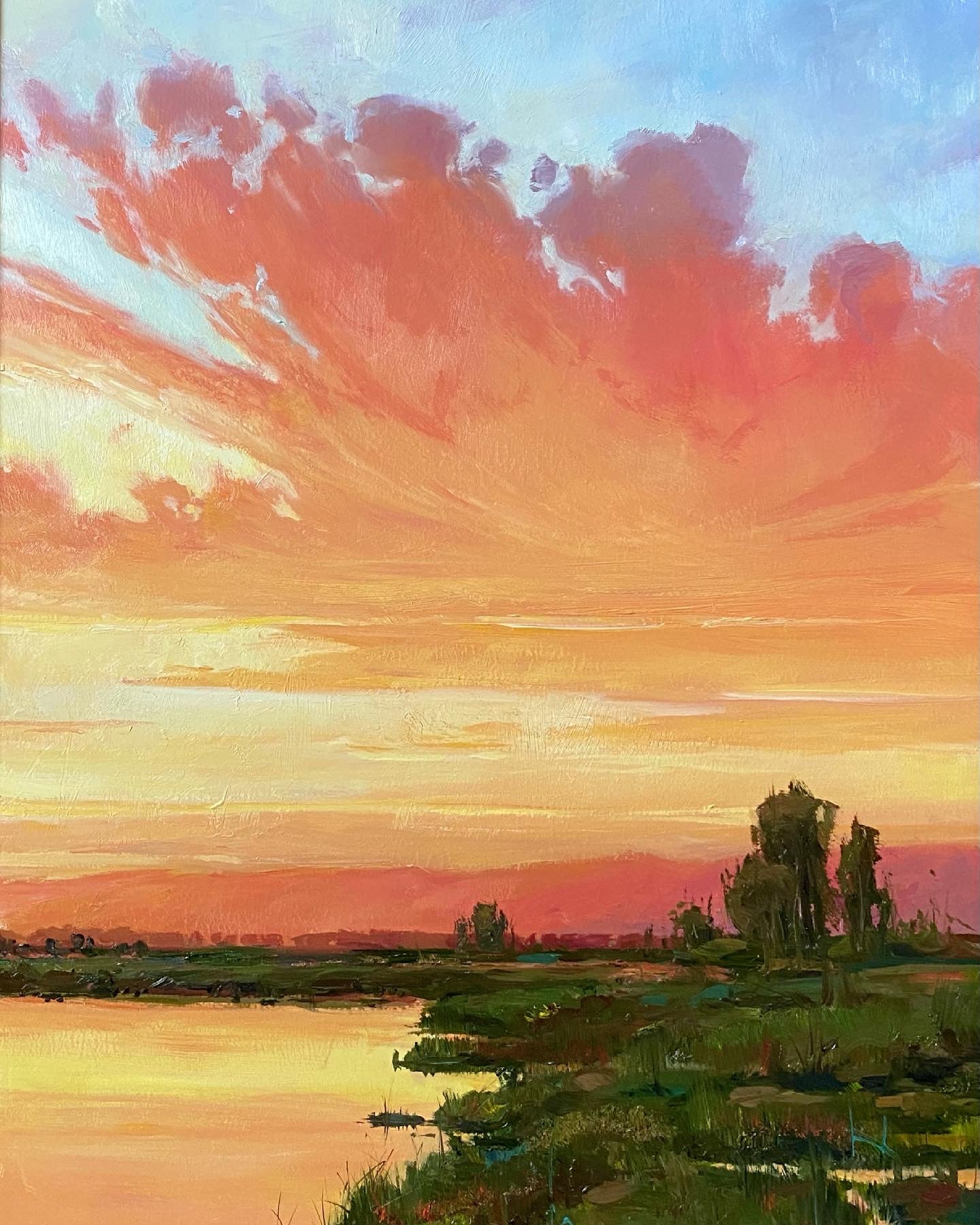 Sunset on the River