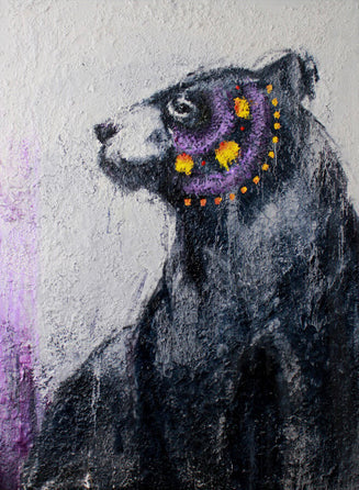 Summer Bear in Purple